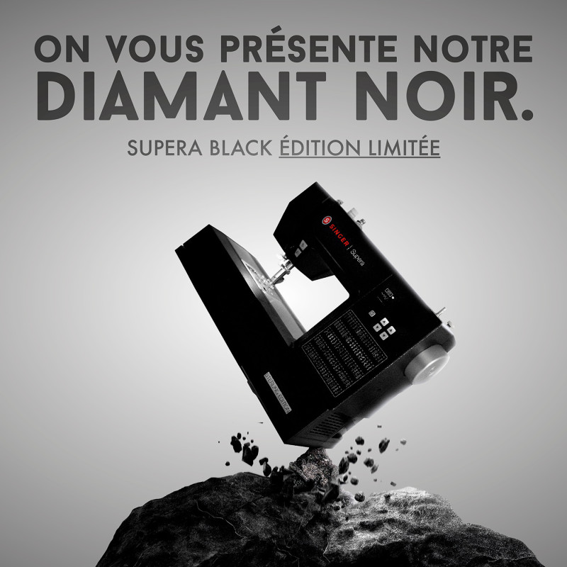 Machine à coudre Singer Supera Black - Édition limitée !