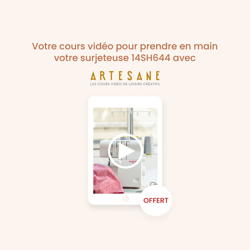 Surjeteuse 14SH644 - Cours Artesane OFFERT -  - Surjeteuses & Recouvreuses